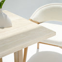 Orla Travertine Dining Table