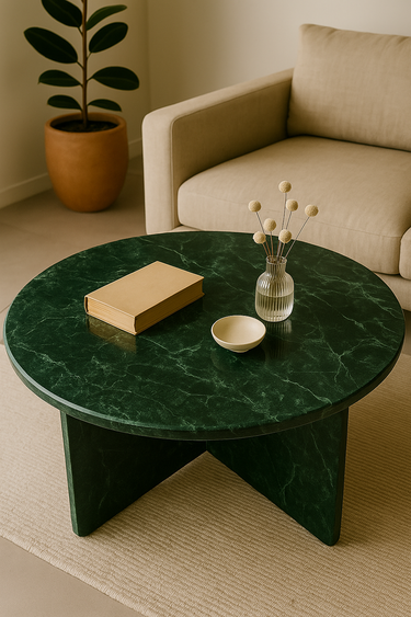 Ovaro Green Marble Coffee Table