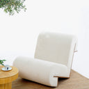 Pelo Veneered Oak & Linen Sofa Chair
