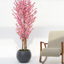 Pink Cherry Blossom Artificial Plant (With Pot)