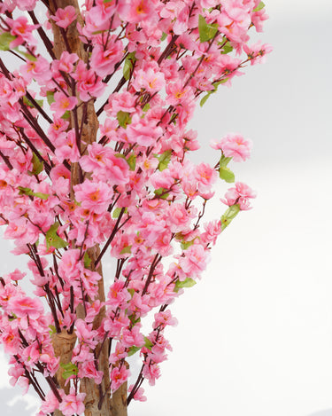 Pink Cherry Blossom Artificial Plant (With Pot)