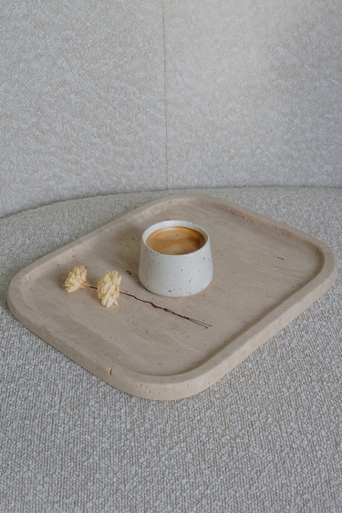 Rivra Travertine Marble Platter