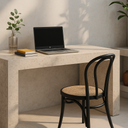 Serica Beige Marble Desk