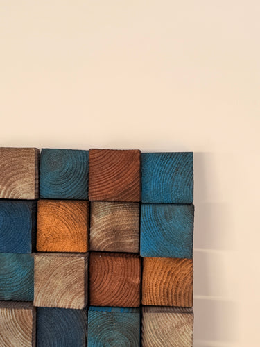Smoked Color Premium Handmade Wooden Wall Sculpture | XL 114 cm x 57 cm
