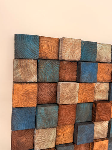 Smoked Color Premium Handmade Wooden Wall Sculpture | XL 114 cm x 57 cm