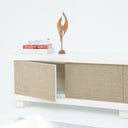 Taro PU Paint & Rattan TV Unit