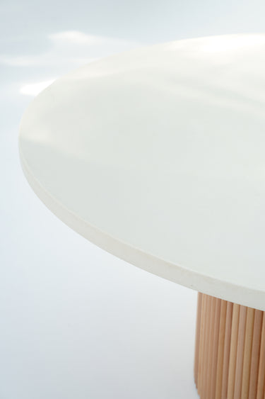 Tivo Micro Cement & Wooden Base Outdoor Table