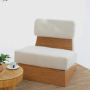 Velo White Oak & Linen Sofa Chair