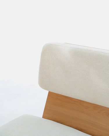 Velo White Oak & Linen Sofa Chair
