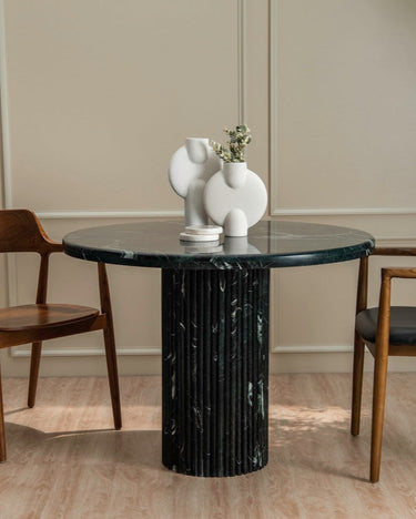 Vira Green Marble Dining Table