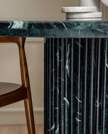 Vira Green Marble Dining Table