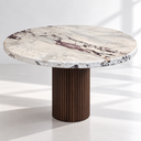 Wexford Calacatta Viola Dining Table - Full Table View