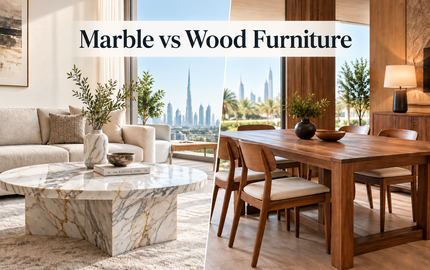 Marble vs Wood furniture