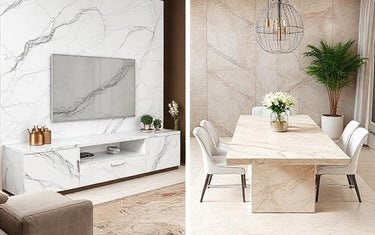 marble vs travertine furniture