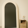 Liliro Arched Full-Length Standing Mirror White