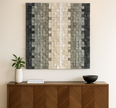Premium Handmade Wooden Wall Sculpture XL | 100 cm x 100 cm
