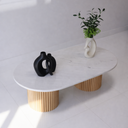 Luxury Virella marble coffee table for contemporary living rooms