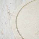 beige marble platter for serving and table styling
