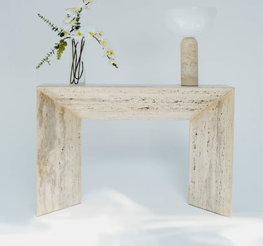 Yano Roman Travertine Console
