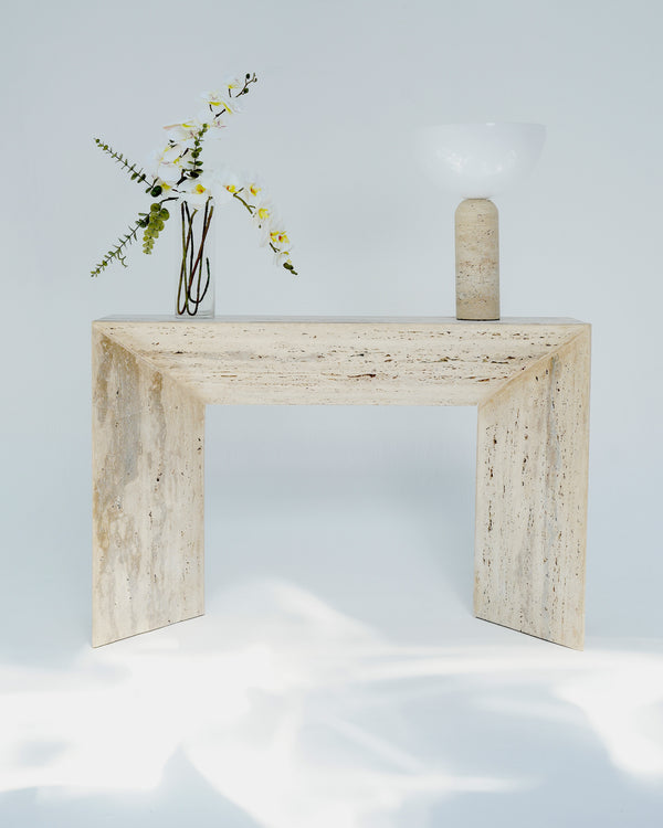 Yano Roman Travertine Console