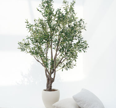 Olive Artificial Tree with Olives (Pot Not Included)