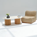 Calista Beige Marble Coffee Table