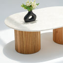 Calista Beige Marble Coffee Table