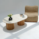 Calista Beige Marble Coffee Table