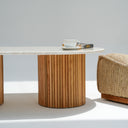 Calista Beige Marble Coffee Table