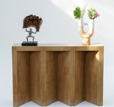 Melin Console Table - Veneered Ash Wood