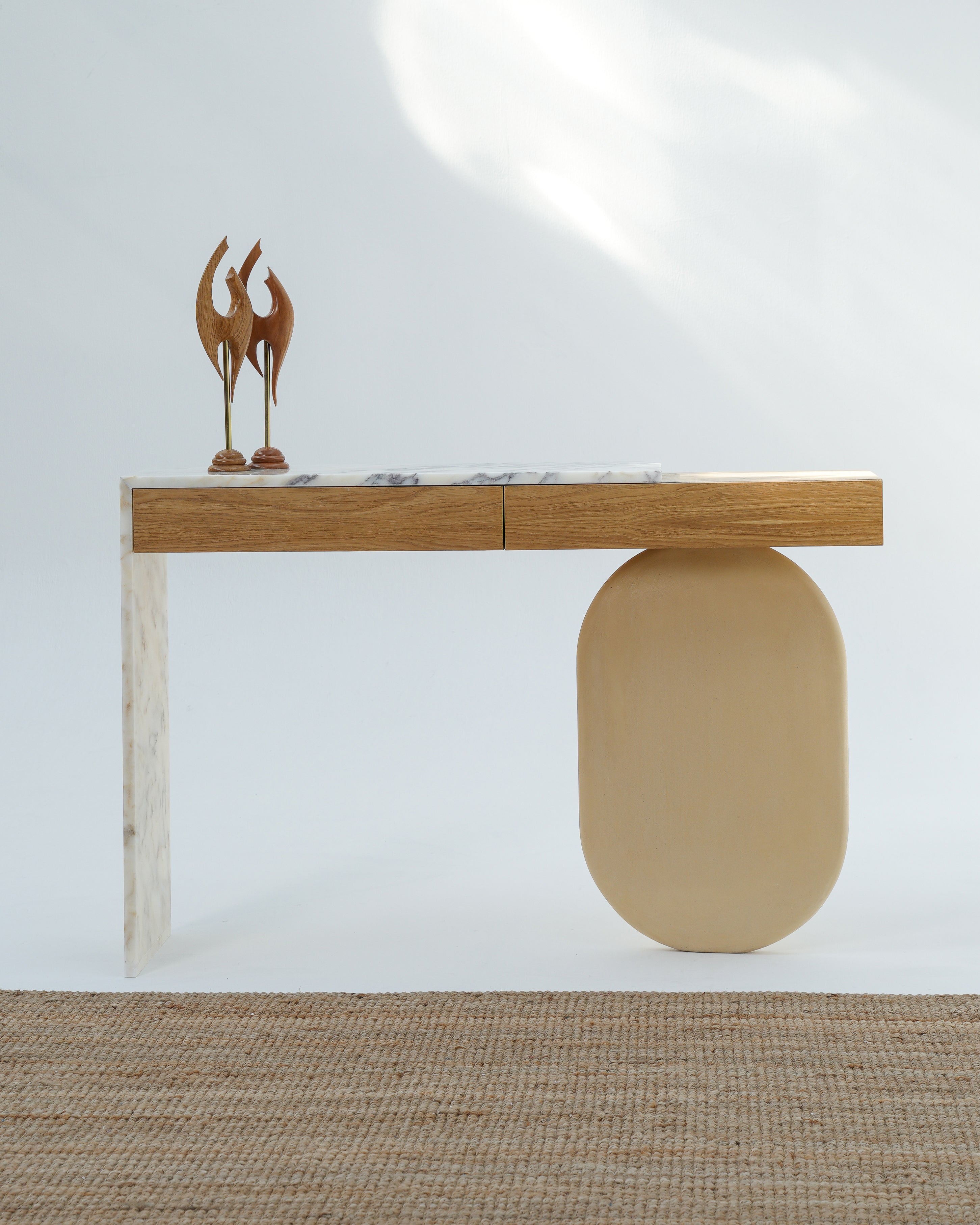 Elina Marble Console Table – narrow hallway use