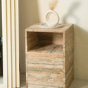 Alvara Italy Travertine Nightstand