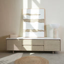 Alvero TV Unit with Volakas Marble Top