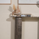Argenta Silver Travertine Console Table