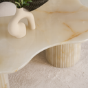 Aris Beige Marble Coffee Table
