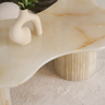Aris Beige Marble Coffee Table
