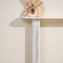 Biancia White Volakas Marble Console Table