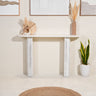 Biancia White Volakas Marble Console Table