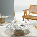 Cavio round marble coffee table