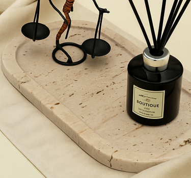 Chia Travertine Marble Platter