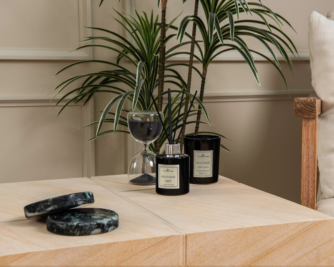 Daro Teakwood Marble Side Table - second image