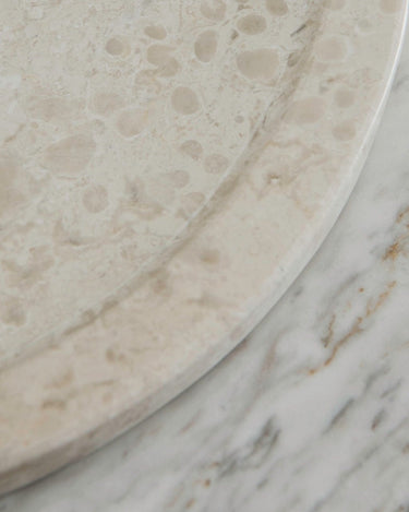 Dora Beige Marble Platter