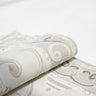 Elia Rug white patterned rectangular rug with soft design