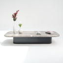 Elyra Coffee Table rectangular grey marble coffee table