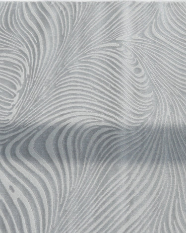Esme Rug grey rectangular rug with sculpted high low texture