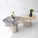 Evelia Marble Irregular Coffee Table