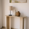 Favira Crema Marble Console
