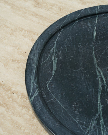 Fia circular marble serving platter
