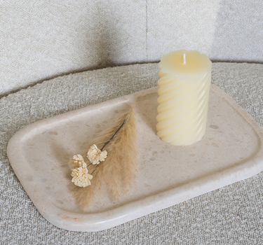 Fina Beige Marble Platter