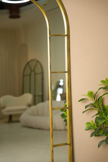 Gema Arch Golden Frame Mirror